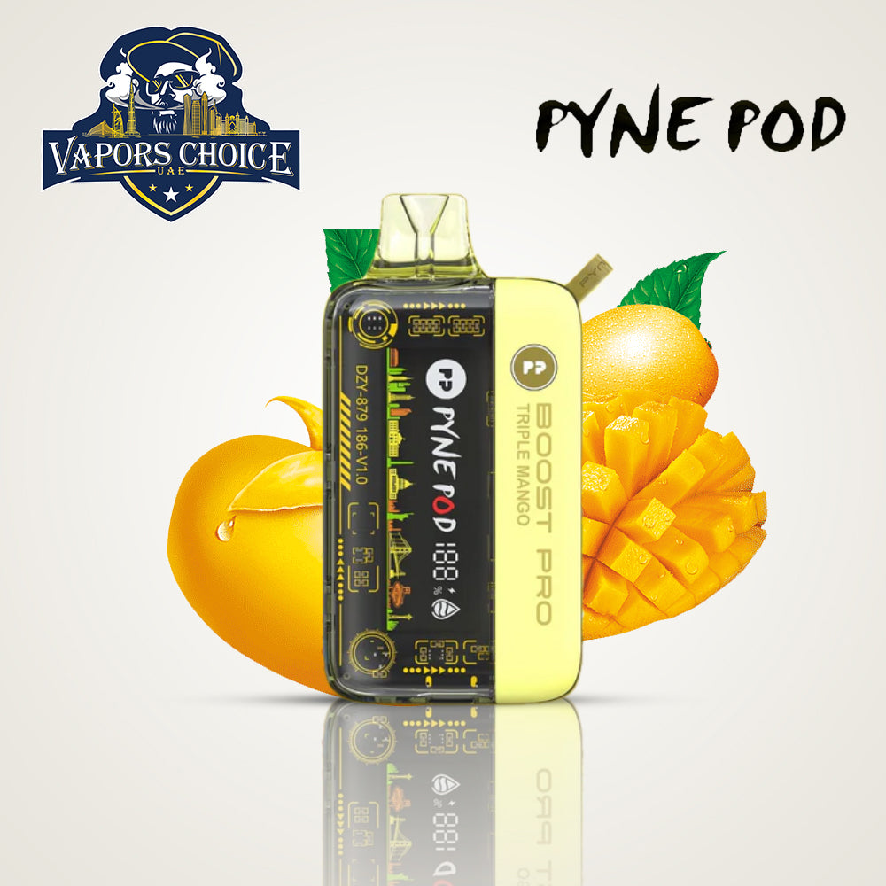 PYNE POD BOOST PRO 20000 PUFFS (50mg) - DISPOSABLE VAPE Triple Mango UAE Al Sharjah